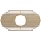 Ekena Millwork Chrysler Wood Fretwork Pierced Ceiling Medallion, Hickory, 24"W x 12"H x 6 1/4"ID x 3/8"T CMWP24X12X0375CSHI - alternate 1